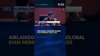 AIRLANGGA EKONOMI GLOBAL KIAN MEMBAIK PADA 2025 idxchannel ekonomi [upl. by Eelinnej]