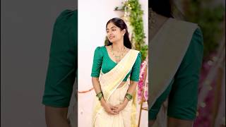 Beautiful blouse designs for Onam ❤️ shortsvideo saree indianattire asvimalayalam fashion [upl. by Anilac509]