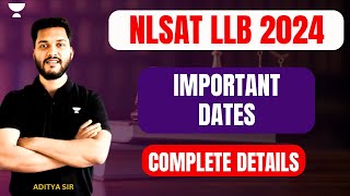 NLSAT 3 Year 2024  NLSAT NOTIFICATION  COMPLETE DETAILS amp IMPORTANT DATES  NLSAT LLB 2024 [upl. by Whitson39]