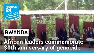 African heads of state commemorate 30th anniversary of Rwandan genocide • FRANCE 24 English [upl. by Anuhsal]