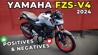 2024 Yamaha FZSV4  Detailed Review  Positives and Negatives  Is it Worth it yamahafzsv4 [upl. by Clarisse519]