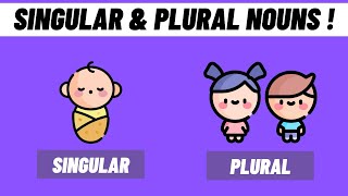 Singular and Plural Nouns For Kids  English Grade 1 amp 2 [upl. by Neehahs751]