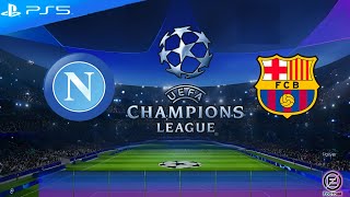 Napoli vs FC Barcelona  UEFA Champions League  Octavos de Final  PS5 Gameplay  eFootball 2024 [upl. by Nemad671]