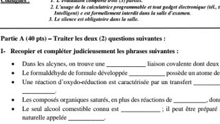 Correction texte model 2024  Chimie  Compléter  NS4 [upl. by Georglana490]