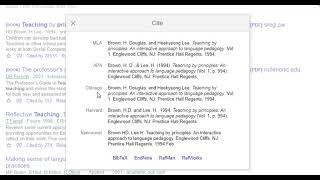 How to cite references using Google Scholar [upl. by Siwel]