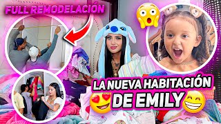 👷🏻‍♀️👧🏻 REMODELAMOS LA HABITACIÓN DE EMILY Y ASI QUEDÓ 😍  Sofi Muñoz 💕 [upl. by Fitting]