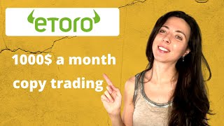 How to make a living of copy trading on Etoro  How much to invest  Passive income for beginners [upl. by Ahsiekrats131]