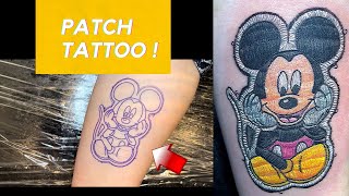 Embroidery Tattoo PATCH Tattoo stitch [upl. by Wolenik16]