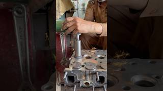 Head valve seat grinding process shortsfeed [upl. by Shapiro751]