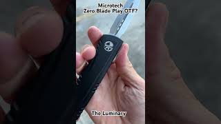 Zero Blade Play Microtech Luminary OTF shorts youtubeshorts [upl. by Atinoj]