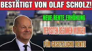 quot🚨 Aktuelle Nachrichten Erhöhung der Gesetzlichen Rentenversicherung von Olaf Scholz bestätigtquot [upl. by Cinderella]