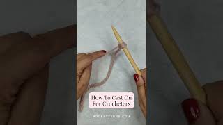 How To Knit For Beginners The Fastest And Easiet Way To Cast On [upl. by Faye]