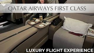 Qatar Airways First Class Experience  DOH to BKK on the A380 in 4K [upl. by Wilhelmine]