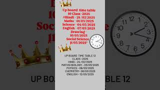 UP Board ka time table viralvideo love exam viralvideo examchallenge youtubeshorts upboard [upl. by Ardnola]