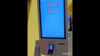 WOW  McDonalds self ordering kiosk machines at the airport 🤩😍 shorts travel mcdonalds explore [upl. by Sivartal846]