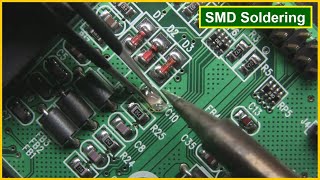 SMD Soldering using Soldering Iron Tutorial  How to Solder SMD Components  Soldering Guide [upl. by Prinz]