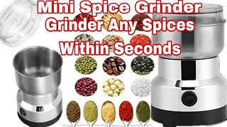 Amazon Mini Spice GrinderUnboxing amp ReviewHow to Use Mini Spice Grinder MixerNima Spice Grinder [upl. by Kerin]