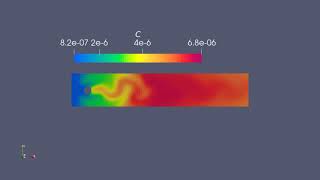 Coupled AdvectionReactionDiffusion Equation with Navier Stokes [upl. by Eesac245]