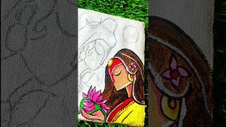 Parvati Abstracts Drawing Acrylic colour drawing Mahadev parvati Viral Trending Shorts [upl. by Gregrory]