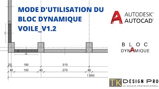 VIDÉO DÉMO BLOC DYNAMIQUE VOILE EN BÉTON ARME [upl. by Nylyaj]