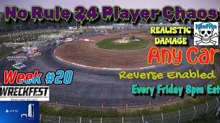 Wreckfest 24 Player No Rule Realistic Ps5 Lobby Week 20 [upl. by Nosrej]