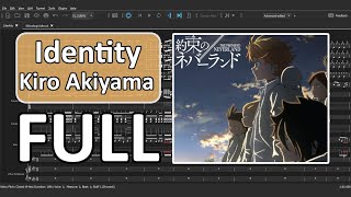 Yakusoku no Neverland S2 OP FULL『Identity』by Kiro Akiyama InstrumentalKaraokeカラオケ器楽 [upl. by Gretal838]