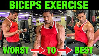 5 BEST amp 5 WORST Exercise To Build BIGGER BICEPS [upl. by Aham]