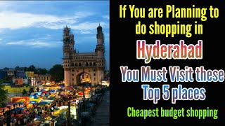 Hyderabad Top 5 cheapest destinations for Shopping  InfoIndia4You [upl. by Vivien]