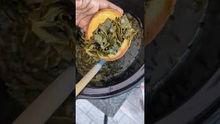 The EASIEST Meatless Collard Green Recipe collardgreens recipe shorts fyp cooking [upl. by Zinnes]