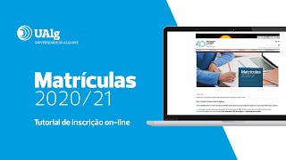 Matrículas  Tutorial de inscrição online [upl. by Annayat149]