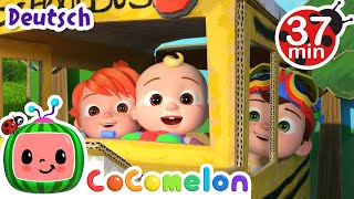 Die Räder des Busses  Kinderlieder und Cartoons  CoComelon  Moonbug Kids Deutsch [upl. by Brainard812]