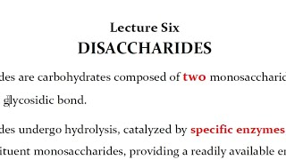 Disaccharides and Benedicts Test [upl. by Nrubyar]