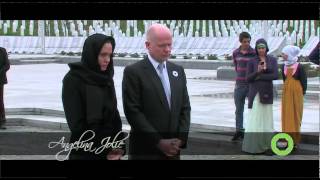 Angelina Jolie u Srebrenici [upl. by Yendic]