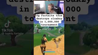 Tfue destroys cloakzy Og Fortnite fortnite fortnitemontage funny foryou [upl. by Giustina]