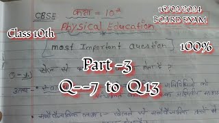 Physical activity trainer Part 3  Most important question with answer [upl. by Aleyak]