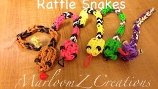 Rainbow Loom Rattle Snake Charm Gomitas Serpent [upl. by Courtney]