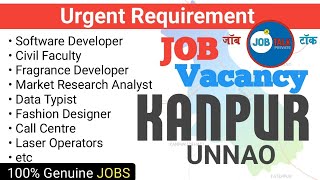 JOB in KANPUR  Unnao  Latest Hiring JobTalkprivate [upl. by Koval]