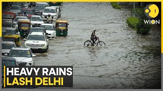 India Six injured after Delhi Airports Terminal 1 roof collapses  WION [upl. by Magnusson]