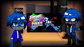 mordeaci y rigby reaccionan fnf mordecai glitch pibby overworked gacha [upl. by Prober]