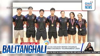 Kayod Pilipinas nakagold sa squash mixed doubles sa 11th SICC Marigold Jumbo  Balitanghali [upl. by Eillim]