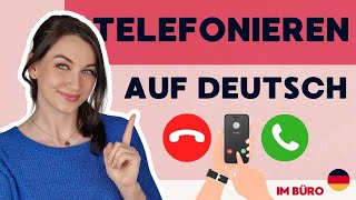 Telefonieren auf Deutsch  Deutsch im Büro [upl. by Aphra]