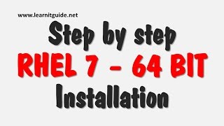 How to Install Red Hat Enterprise Linux 7 RHEL7  Step by Step Installation [upl. by Ennayelhsa]