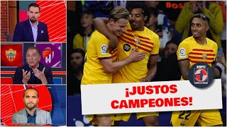 Barcelona es JUSTO CAMPEÓN Coronó LA LIGA con MEJORES NÚMEROS que con buen juego  Fuera de Juego [upl. by Rawley]