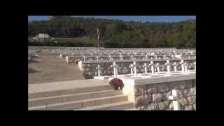 Polish military cemetery at Monte Cassino  Cmentarz wojskowy na Monte Cassino [upl. by Yettie]