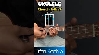 Basic 4 String Ukulele Chords  Chord Gdim7 shorts [upl. by Jumbala]