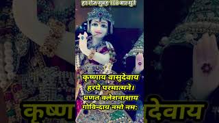 Shri Krishna vasudevaya Mantra is mantra ka roj 108 bar Jaap Karenkrishna kriahnabhajan shorts 2 [upl. by Nyrad889]