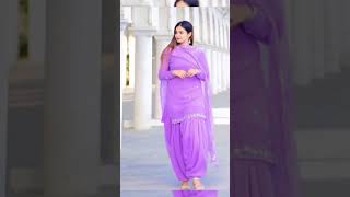 patiyala suit 💜 panjabi outfits 😻 short video [upl. by Hgielanna227]