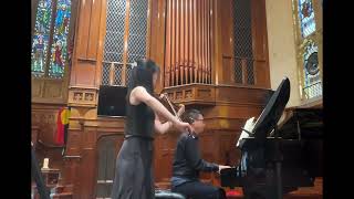 Brahms Sonata for Violin amp Piano in A Major 1st movt by Sunny Roh amp Samuel Dharma [upl. by Girvin963]