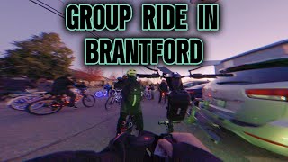 ELECTRIC SCOOTER AND BIKE GROUP RIDE  Brantford [upl. by Aidile]