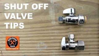 Shutoff Valve Repair for Bathrooms Quick Tips  by Home Repair Tutor [upl. by Nikaniki]